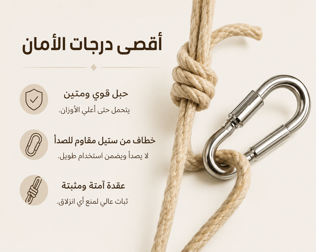 🧸 أرجوحة أطفال مريحة وآمنة 100%
